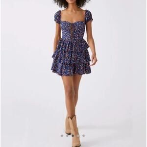 Bardot Sonny Floral Mini Dress Size Large US 8